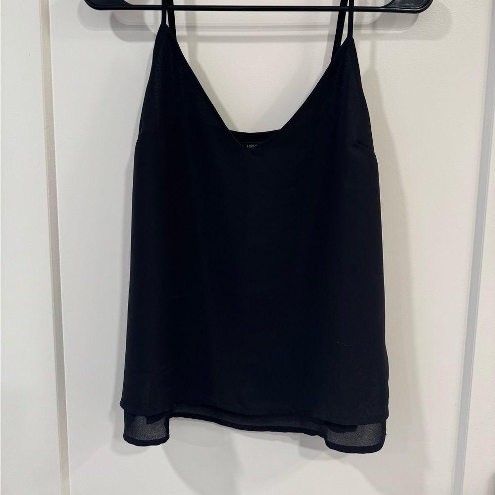 Black tank top